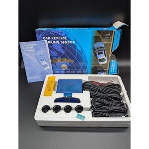 4 Parking Sensors LED Car Auto Backup Reverse Rear Radar System Alert Alarm Kit